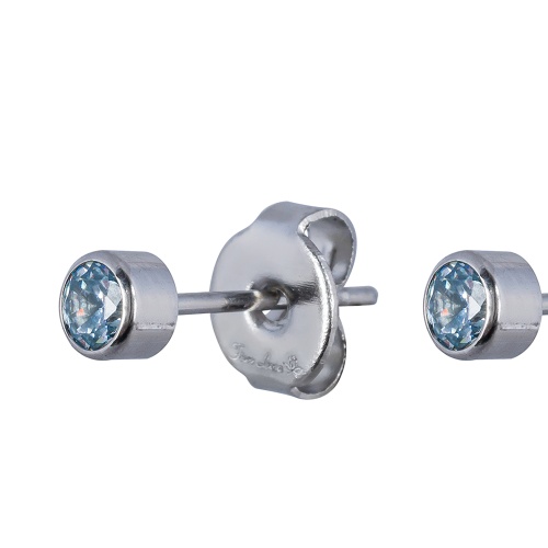 Пусеты Fiore Luna Cubic zirconia Ske Blue, SWE0128 SB S фото 3